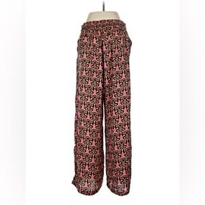 Rose & Olive High Waist Pink and Black Wide Leg Pants